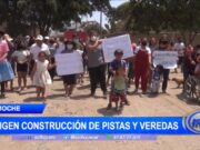 Vecinos del distrito de Moche exigen construcción de pistas y veredas