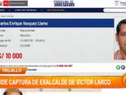 Trujillo: Presidenta del frente cívico de Víctor Larco pide captura de exalcalde del distrito