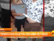 Piura: Detienen a dos sujetos con arma de fuego en asentamiento humano