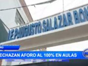 Virú: Rechazan aforo al 100% en aulas de la I.E.P. Augusto Salazar Bondy