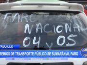 Trujillo: Gremios de transporte público se sumarán al paro del 4 y 5 de abril
