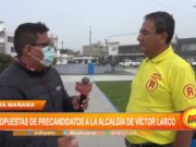 Moisés Arias presenta sus propuestas para Víctor Larco