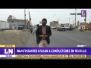 Trujillo: Policía desbloquea carretera Panamericana Norte