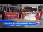 Auxiliares de educación exigen aumento de salario