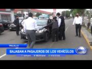 Trujillo: Bajan a pasajeros de taxis en primer día de paro