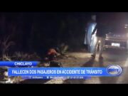 Chiclayo: Fallecen dos pasajeros en accidente de tránsito