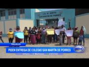 Trujillo: Piden entrega de I.E. San Martín de Porres en El Milagro