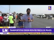 Trujillo: Manifestantes intentan bloquear Panamericana Norte en segundo día de paro de transportes