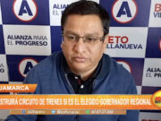 Cajamarca: Construirá circuito de trenes si es elegido gobernador regional