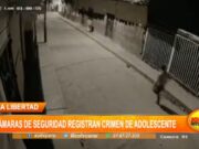 Cámaras de seguridad registran crimen de adolescente en Huamachuco