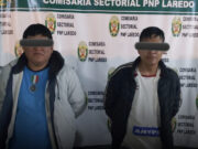 PNP Laredo informa la detención de sujetos por presunto tráfico ilícito de drogas