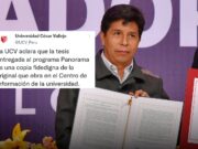UCV contradice a Pedro Castillo