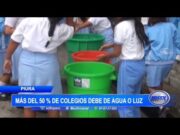 Piura: Más del 50% de colegios debe de agua o luz