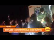 Sihuas: Derrumbe en carretera deja cinco muertos