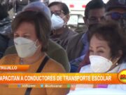 Trujillo: Capacitan a conductores de transportes escolares para evitar aglomeraciones