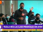 Trujillo inicia clases presenciales con aforo total