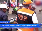 La Libertad: Este 31 de mayo se realizará el simulacro nacional multipeligro