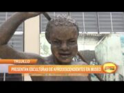 Trujillo: Presentan esculturas de afrodescendientes en museo