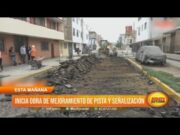 Urb. Santa María II Etapa: Inician mejoramiento de pistas y señalización