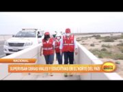 Supervisan obras viales y educativas en el norte del país