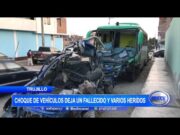 Trujillo: Choque de vehículos deja un fallecido y varios heridos