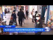 Áncash: Policía invoca a respetar protocolos contra la covid-19