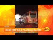 Ascope: Choque entre tráiler y un bus deja un fallecido