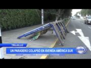 Trujillo: Un paradero colapsó en avenida América Sur