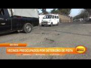 Av. Teodoro Valcárcel: Vecinos preocupados por deterioro de pista