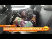 Huaraz: Encuentran a mujer inconsciente en la vía pública