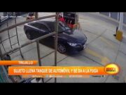 Trujillo: Sujeto llena tanque de automóvil en un grifo y se da a la fuga
