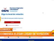 Cajamarca: Jefe zonal de la ONPE recomienda elegir lugar de votación