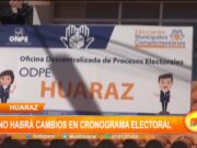 Huaraz: No habrá cambios en cronograma electoral según presidente del Jurado Electoral Especial