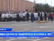 Trujillo: Afirman que paro de transportistas se acatará al 100%