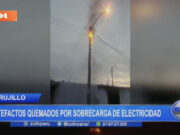 Trujillo: Artefactos quemados por sobrecarga de electricidad