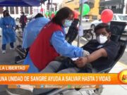 La Libertad: Una unidad de sangre ayudará a salvar hasta tres vidas
