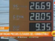 Continúa elevado el precio del combustible