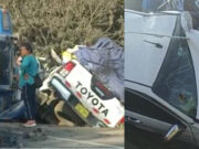 Choque entre camión y camioneta deja heridos en carretera hacia Otuzco choque-vehiculos-otuzco-trujillo