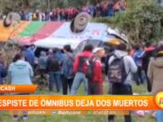 Áncash: Despiste de ómnibus deja dos muertos accidiente-ancash-perú