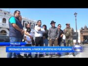 Trujillo: Ordenanza Municipal a favor de artistas no fue debatida