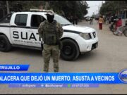 Trujillo: Vecinos asustados por balacera desatada en La Esperanza