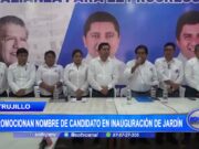 Trujillo: Promocionan nombre de candidato en inauguración de jardín