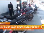 Huaraz: Jirón Sucre sigue siendo garaje de PNP