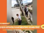 Cajamarca: Dos reos intentan fugar mientras jugaba Perú vs Australia