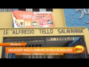 Trujillo: Adolescente resulta desmayada en pelea de escolares