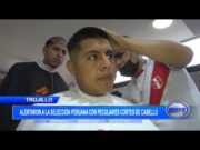 Trujillo: Alentaron a la selección peruana con peculiares cortes de cabello