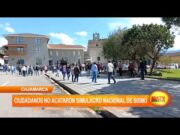 Cajamarca: ciudadanos no acataron simulacro nacional de sismo