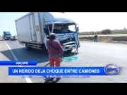 Ascope: Un herido deja choque entre camiones