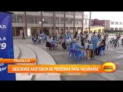 Trujillo: desciende asistencia de personas para vacunarse contra la Covid-19