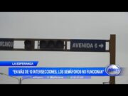 La Esperanza: En más de 10 intersecciones los semáforos no funciona